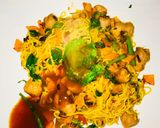 A picture of step 10 of Timeless chicken noodles and sausage dinner.