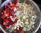 A picture of step 1 of Paneer In Capsicum Curry.
