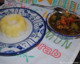 A picture of step 7 of Persian celery stew (khoresh karafs).