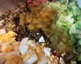A picture of step 2 of Easter Ham Salad.