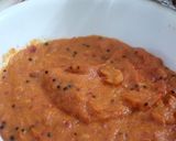 A picture of step 4 of Rawa masala idli with onion chilli Chutney.