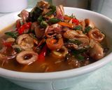 Foto langkah ke 8 dari resep Cumi Asin Cabe Ijo.