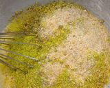 A picture of step 3 of Pistachio Cheesecake.