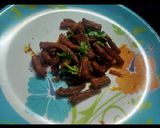 A picture of step 4 of Bombil fry.