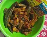 A picture of step 10 of Masala Bhindi.