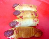 A picture of step 3 of Witch finger cookies.