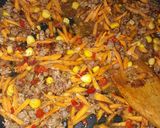 A picture of step 4 of Pearl Couscous (Plomb) Stir fry.