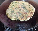 A picture of step 1 of Methi paratha.