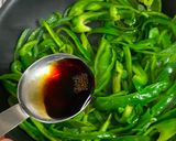 A picture of step 2 of Japanese Sweet Green Pepper Fry.