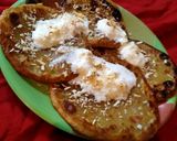 A picture of step 4 of Wheat flour jaggery pancakes.