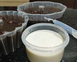 Foto langkah ke 8 dari resep Puding Coklat Lumer (lembut tanpa telur).