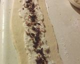 A picture of step 3 of Rosca de Reyes Filled with Cream and Fruit.