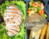 A picture of step 4 of Simple Grilled Chicken Breast on Teflon.