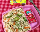 A picture of step 5 of Vegetable Chowmein.