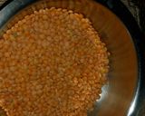 A picture of step 1 of Masoor dal soup.