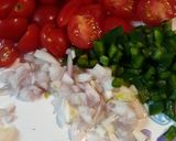 A picture of step 1 of Pico de gallo-Hotdog.