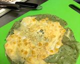 快速九層塔玉米里肌肉蛋餅的食譜步驟3照片
