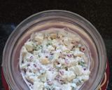 A picture of step 2 of Russian Salad.