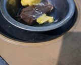 Foto langkah ke 3 dari resep Shiny Crust Brownies Pie.
