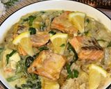 Foto langkah ke 6 dari resep Pan Fried Salmon with Creamy Garlic Sauce.