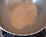 A picture of step 3 of Suji Halwa with Finger Chips.