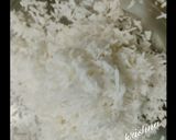 A picture of step 1 of Coconut Jaggery Burfi .