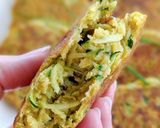 Une image de l'étape 4 de Recette de galettes de courgettes facile.