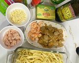 Foto langkah ke 5 dari resep Spaghetti oglio Olio (spaghetti bawang putih+udang).