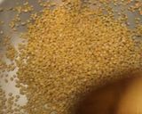 A picture of step 1 of Khichdi with Achari Raita.