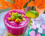 Hình bước làm 6 của món Sinh tố bơ thanh long ruột đỏ