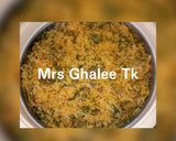 A picture of step 5 of Jallof rice me alayyahu.