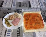 Foto del paso 3 de la receta Pizza 4 estaciones con bordes rellenos de queso