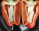 Foto del paso 2 de la receta: Pimiento rojo relleno asado "freidora de aire"