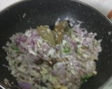 A picture of step 1 of Green Masala Egg.