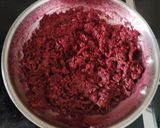 A picture of step 5 of Beetroot pachadi.