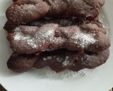 Foto langkah ke 7 dari resep Donat Kepang Pisang Cokelat (eggless dan no ulen).