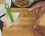 A picture of step 11 of Punjabi samosa | #weekbrown #rainbowchallange.