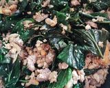 รูปขั้นตอนการทำที่ 3 ของ หมูสับผัดไข่ ใบชะพลู
