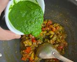 A picture of step 7 of Dhaba Style Spinach Mushroom 🍄‍🟫.
