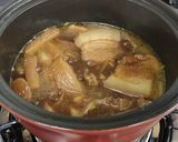 รูปขั้นตอนการทำที่ 6 ของ หมูสามชั้นต้มเบียร์และเต้าเจี้ยว