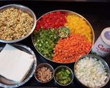 A picture of step 1 of Stuffed Moong Dal Chilla Chaat.