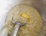 A picture of step 2 of Khadim paak (fresh coconut halwa).