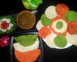 तिरंगा चीला(tiranga cheela recipe in hindi) रेसिपी चरण 7 फोटो