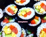 A picture of step 7 of Kimbap Korea - Korean Rice Rolls #3.