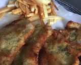 Foto del paso 4 de la receta Filetillos de pollo rebozados y patatas fritas