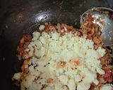 A picture of step 2 of # Mains. Shahi alu gobhi.