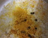 A picture of step 3 of Gujrati kadhi and khichdi.