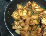 A picture of step 5 of Idli fry.