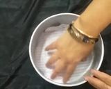 A picture of step 8 of Dark Chocolate cake.