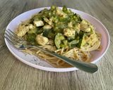 Csirkemell cukkinis-borsós ágyon recept fázis 6 fotója
